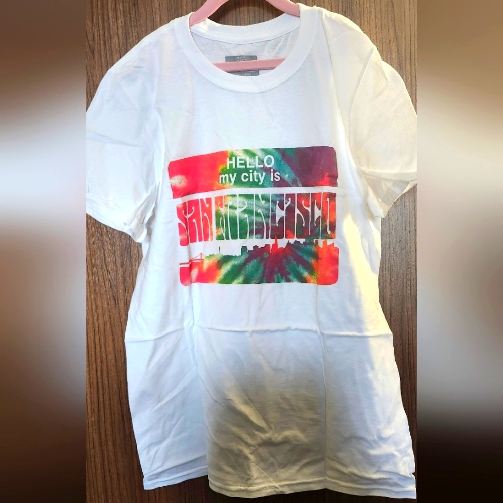 "Hello My City is"- Women T-shirts -size XL